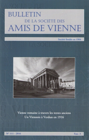 Bulletin des amis de Vienne 2016 Fascicule 3