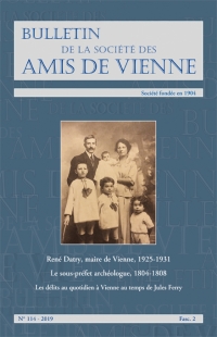 Bulletin des amis de Vienne 2019 Fascicule 2