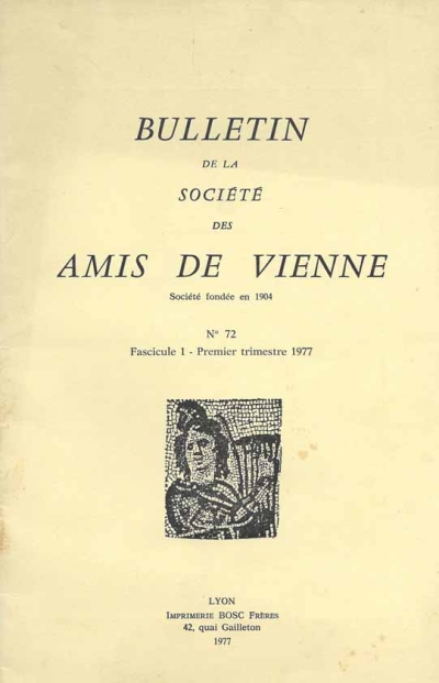 Bulletin des Amis de Vienne 1977, fascicule 1