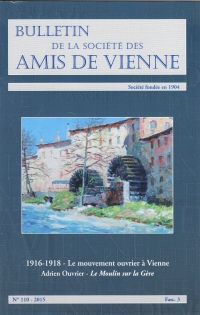 Bulletin des amis de Vienne 2015 Fascicule 3