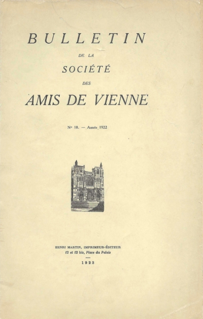 Bulletin des Amis de Vienne N° 18 de 1922