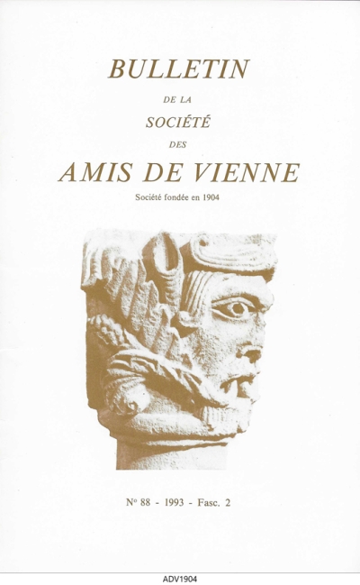 Bulletin des Amis de Vienne 1993, fascicule 2