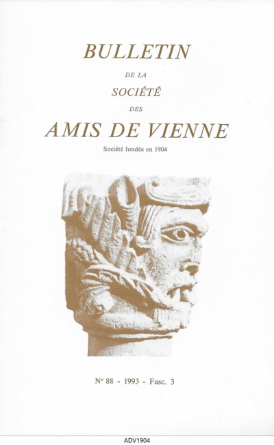Bulletin des Amis de Vienne 1993, fascicule 3
