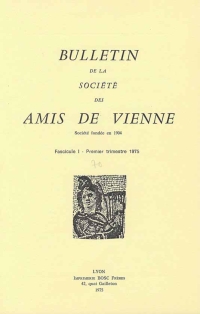 Bulletin des Amis de Vienne 1975, fascicule 1