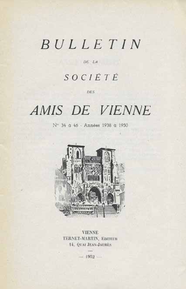 Bulletin des Amis de Vienne n° 34 à 46 de 1938 à 1950