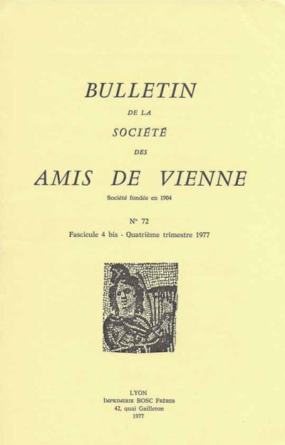 Bulletin des Amis de Vienne 1977, fascicule 4bis