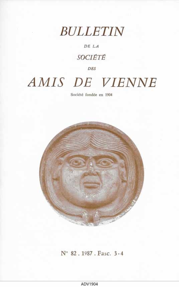 Bulletin des Amis de Vienne 1987, fascicule 3-4