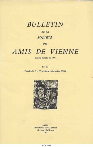 Bulletin des Amis de Vienne 1984, fascicule 3