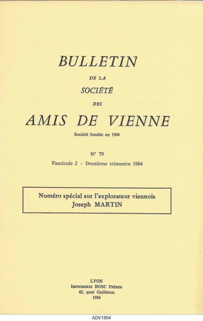 Bulletin des Amis de Vienne 1984, fascicule 2