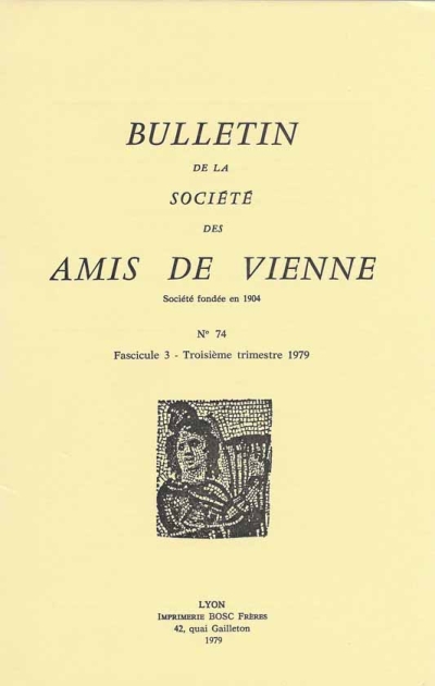 Bulletin des Amis de Vienne 1979, fascicule 3