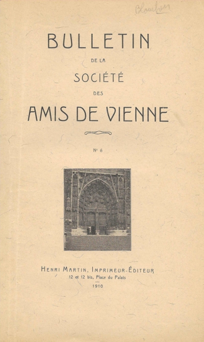 Bulletin des Amis de Vienne n° 6 de 1910