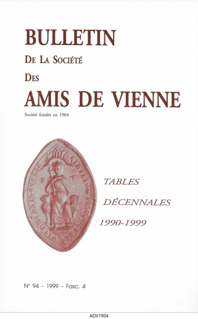 Bulletin des Amis de Vienne 1999, fascicule 4