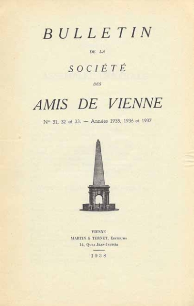Bulletin des Amis de Vienne n° 31-32-33 de 1935-36-37