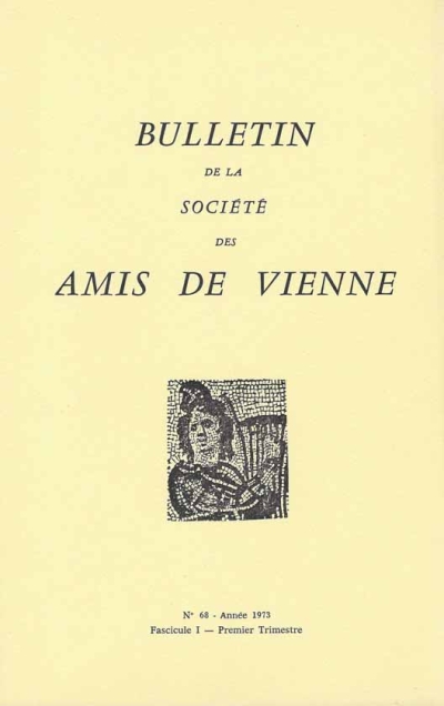 Bulletin des Amis de Vienne 1973, fascicule 1